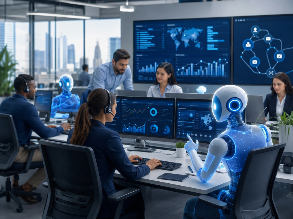 Digital human AI agent helping enterprise teams