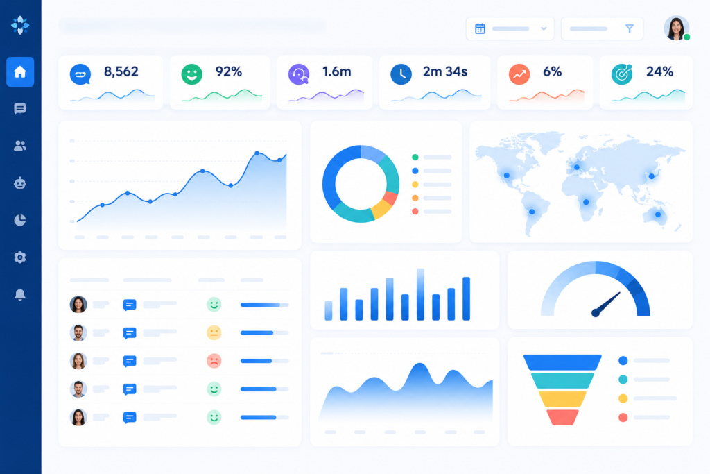 AI conversation analytics dashboard for enterprise decision making